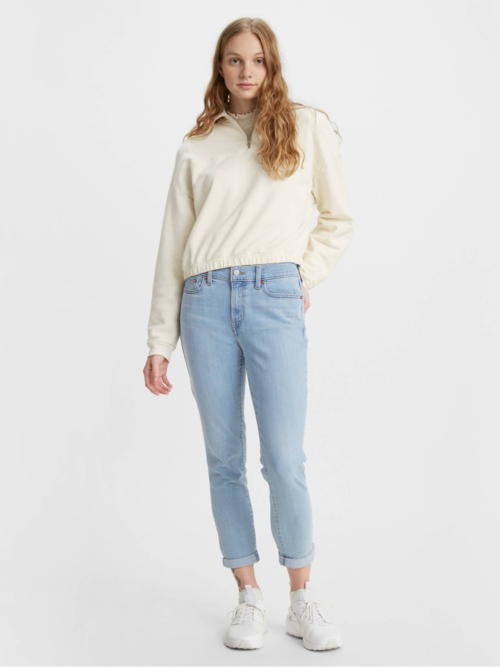 Levi's Light Blue Boyfriend Jeans for Women